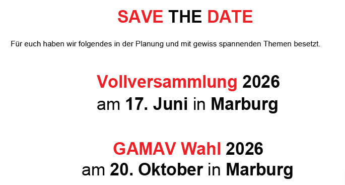 SAVE THE DATE!